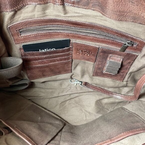 Latico Leathers Petite Lindsey Brown Shoulder Bag See Description - Picture 4 of 9